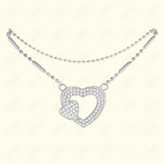 GNS - Heart Silver Anklet (CZA58S)