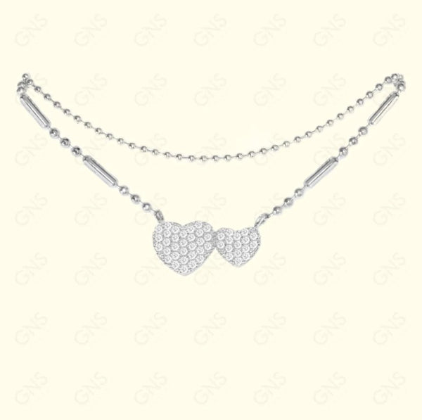 GNS - Heart Silver Anklet (CZA53S)