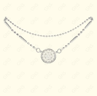 GNS - Circle Silver Anklet (CZA02S)