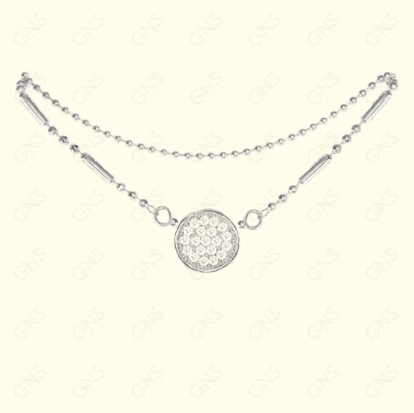 GNS - Circle Silver Anklet (CZA02S)