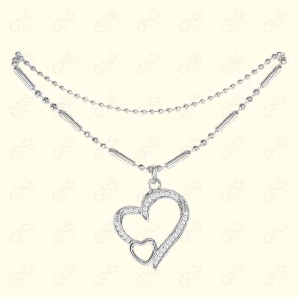 GNS - Heart Silver Anklet (CZA04S)