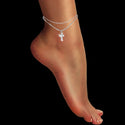 GNS - Cross Silver Anklet (CZA01S)