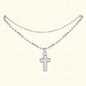 GNS - Cross Silver Anklet (CZA01S)