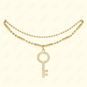 GNS - Key Gold Bracelet (CZB31G)