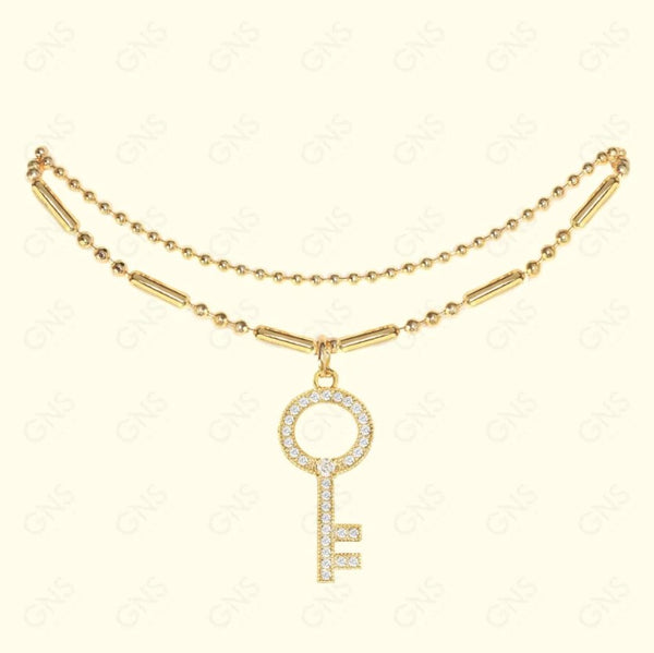 GNS - Key Gold Bracelet (CZB31G)