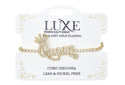C&L - LUXE CZ BRACELET GOLD (LXCB9G)