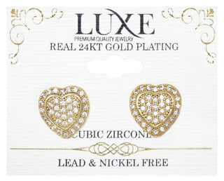 C&L - LUXE HIGHEND EARRINGS GOLD (LXHE1G)