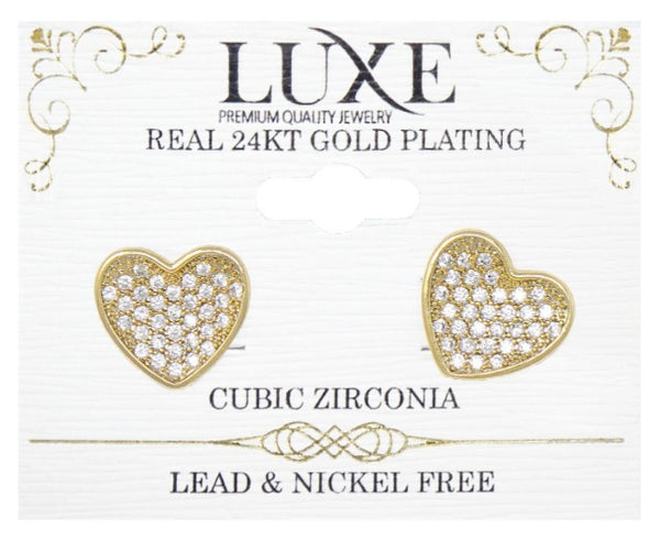 C&L - LUXE HIGHEND EARRINGS GOLD (LXHE3G)