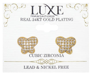 C&L - LUXE HIGHEND EARRINGS GOLD (LXHE9G)