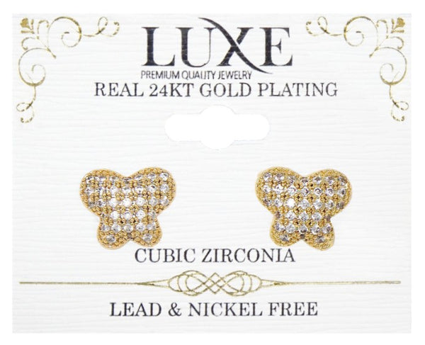C&L - LUXE HIGHEND EARRINGS GOLD (LXHE9G)