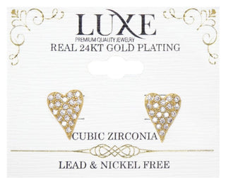 C&L - LUXE HIGHEND EARRINGS GOLD (LXHE5G)