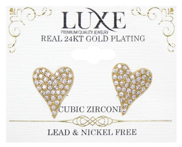 C&L - LUXE HIGHEND EARRINGS GOLD (LXHE4G)