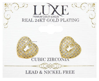C&L - LUXE HIGHEND EARRINGS GOLD (LXHE2G)