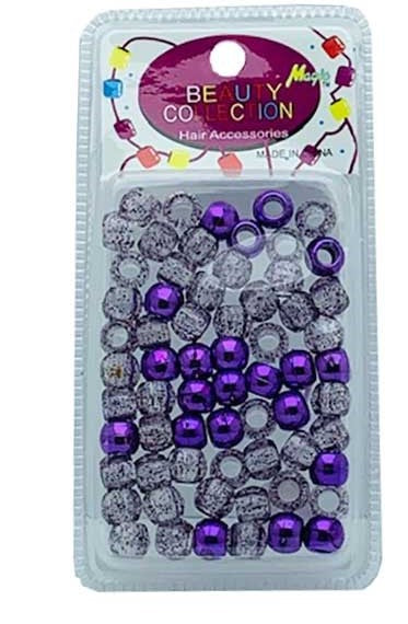 BEAUTY COLLECTION - Small Hair Bead Metallic Purple