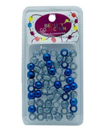 BEAUTY COLLECTION - Small Hair Bead Metallic Royal Blue