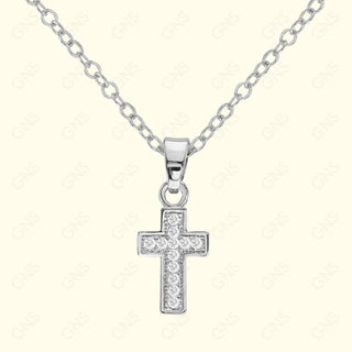GNS - Silver Cross Necklace (CZN01S)