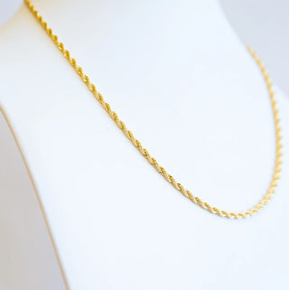 Joy Jewelry - Gold Necklace Chain Rope 4mm 20