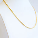 Joy Jewelry - Gold Necklace Chain Rope 4mm 20
