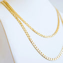 Joy Jewelry - Gold Necklace Chain Cuban Dia Cut 6mm 20