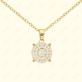 GNS - Gold Round Necklace (CZN07G)
