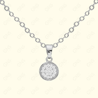 GNS - Silver Circle Necklace (CZN02S)