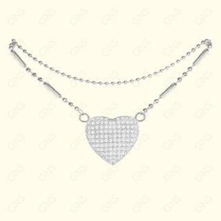 GNS - Heart Silver Anklet (CZA25S)