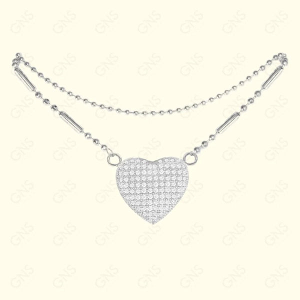 GNS - Heart Silver Anklet (CZA25S)