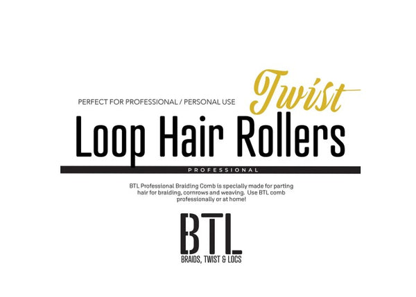 MAGIC COLLECTION - BTL Loop Hair Rollers Black