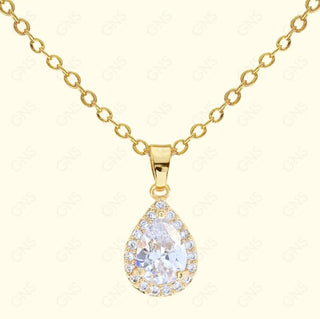 GNS - Gold Diamond Necklace (CZN61G)