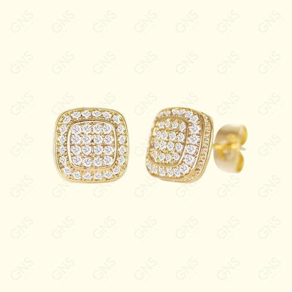 GNS - Gold Round Earring (CZ067G)