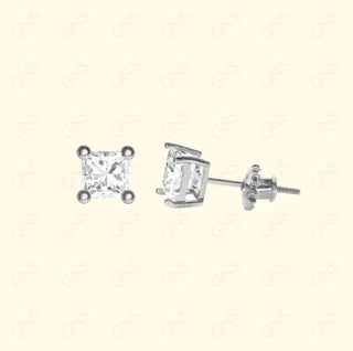 GNS - Silver Square Earring (CUSS3S)