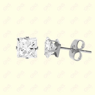 GNS - Silver Square Earring (CUSP6S)