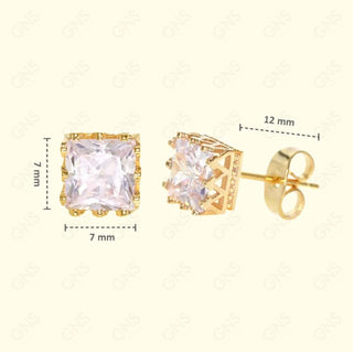 GNS - Gold Square Earring (CUSD7G)