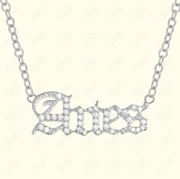 GNS - Silver Zodiac Necklace Aries