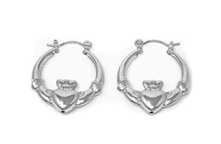 C&L - Silver Pincatch Hollow Earrings (PHS2)