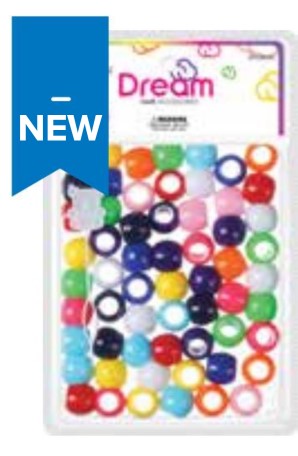 DREAM WORLD - HAIR BEADS LARGE ASSORTED (BR2800A)