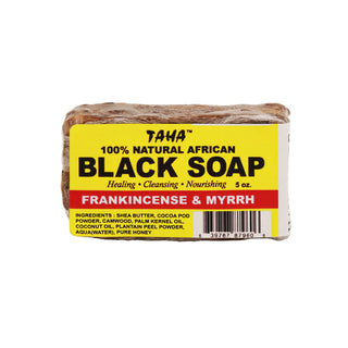 TAHA - 100% Natural African Black Soap Frankincense & Myrrh