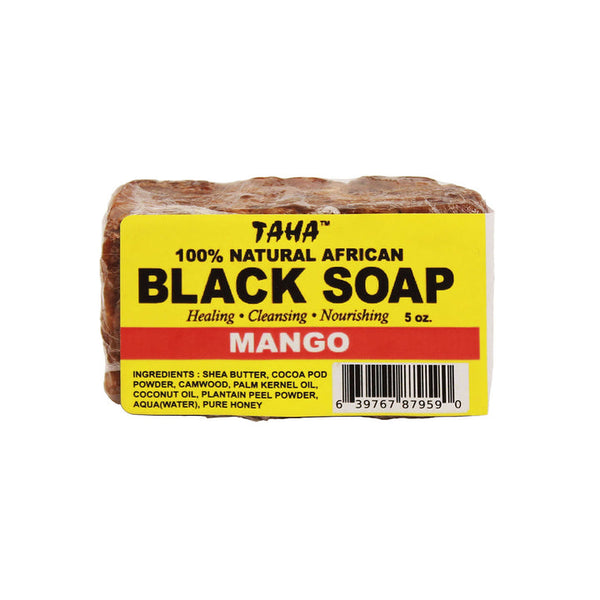 TAHA - 100% Natural African Black Soap Mango