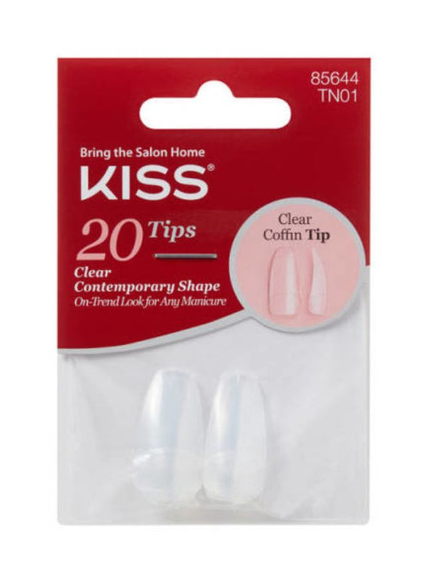 KISS - 20PS CLEAR COFFIN TIP BAG