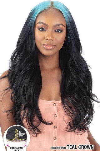 Buy teal-crown FREETRESS - EQUAL LEVEL UP HD Lace Front Wig SHAY