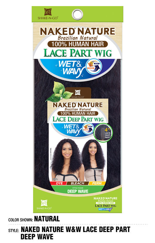 NAKED - NATURE 100% Brazilian Human Hair Wet And Wavy Deep Wave (HUMAN HAIR)