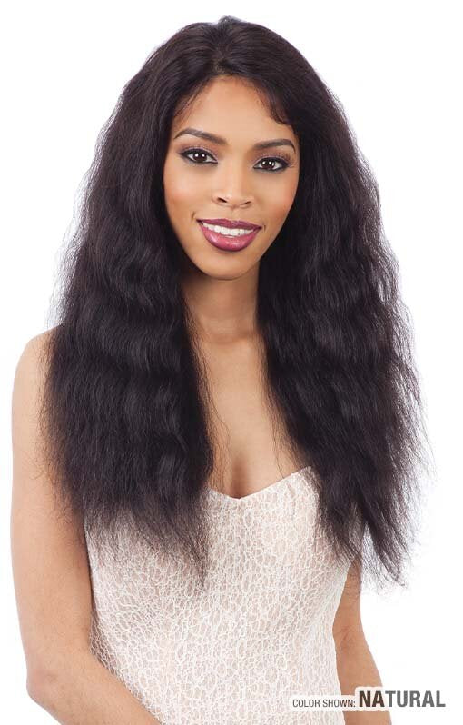 NAKED NATURE - WET AND WAVY LOOSE DEEP LACE FRONTAL WIG (100% HUMAN HAIR)