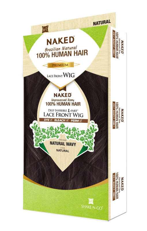 NAKED - PREMIUM LACE L-PART NATURAL WAVY (HUMAN HAIR)