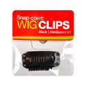 MAGIC COLLECTION - Snap Comb Wig Clips Medium BLACK