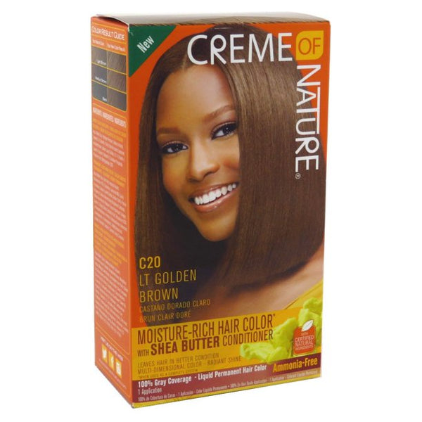 Creme of Nature - Moisture-Rich Hair Color with Shea butter C20 LIGHT GOLDEN BROWN