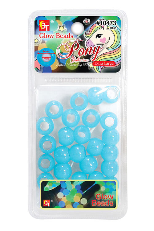 Beauty Town - Pony Collection Glow Beads BLUE #10483