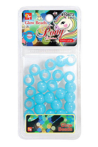 Beauty Town - Pony Collection Glow Beads BLUE #10483