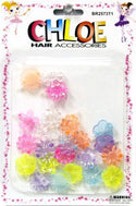 DREAM WORLD - Flower Hair Barrettes Assorted 12PCS (BR2573T1)