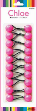 DREAM WORLD - Small Hair Knockers Hot Pink 6PCS (BR2620HP)