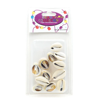 BEAUTY COLLECTION - Shell Hair Beads LARGE 12 Pieces